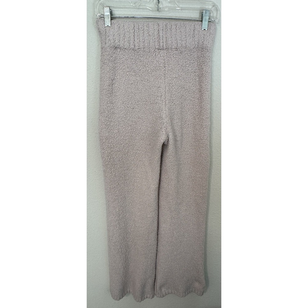 Skims Fleece Ivory‎ Wide Leg Lounge Pants Size XXS/XS Stretch Expandable Waist